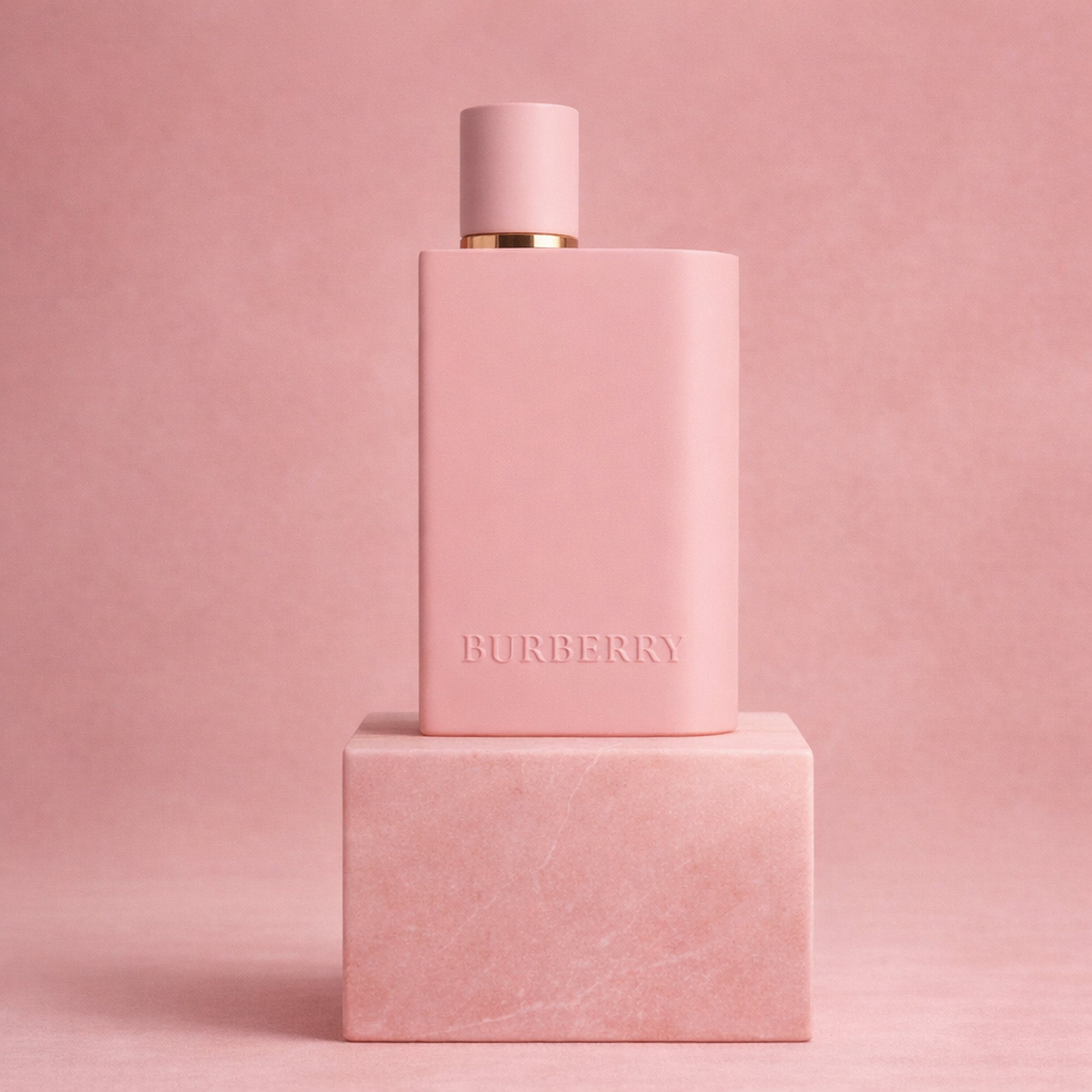 Burberry Her Parfum upright pedestal gallery showcase