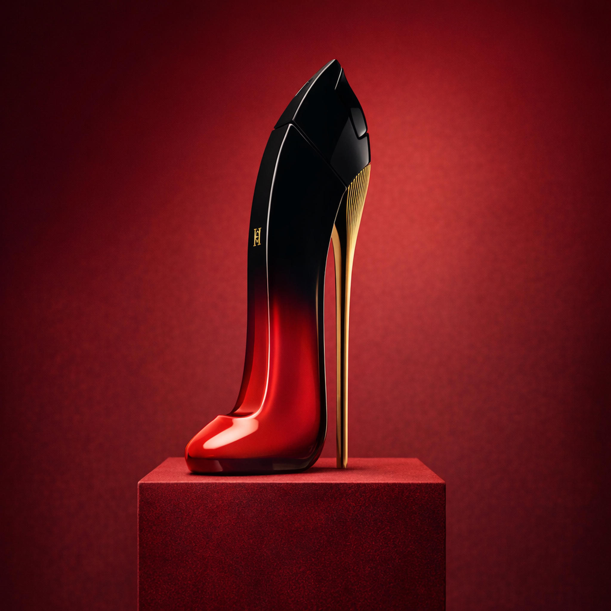 Carolina Herrera Very Good Girl Elixir EDP upright pedestal gallery showcase