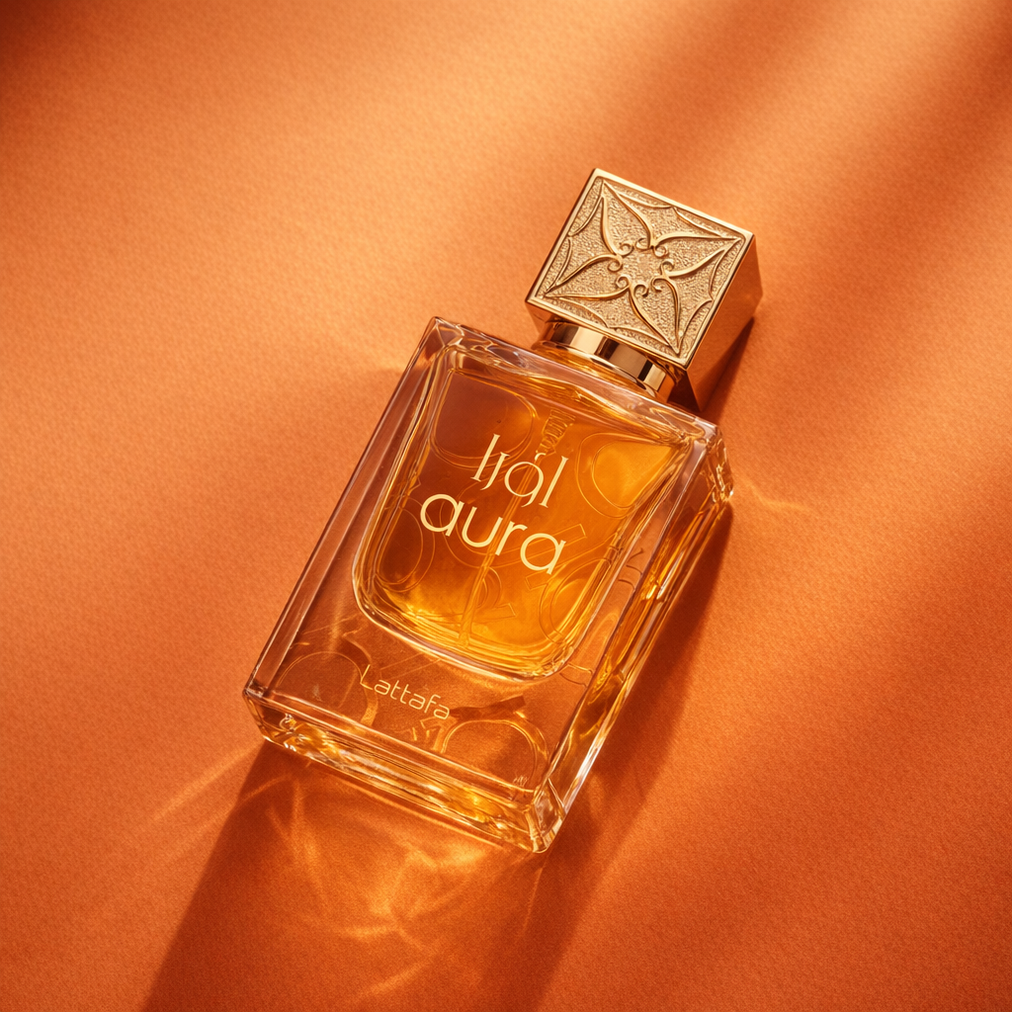 Lattafa Aura EDP angled still-life gallery showcase