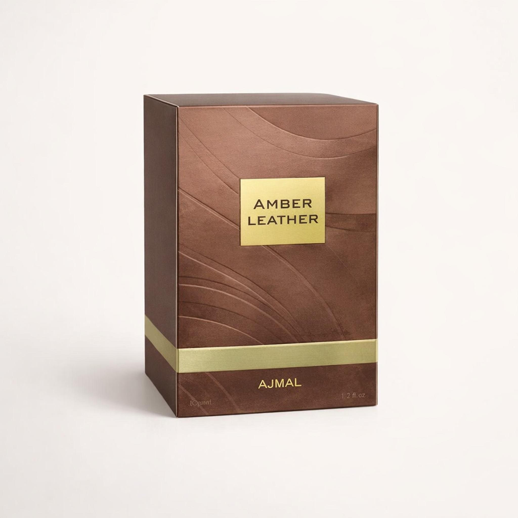 Ajmal Amber Leather EDP packaging image