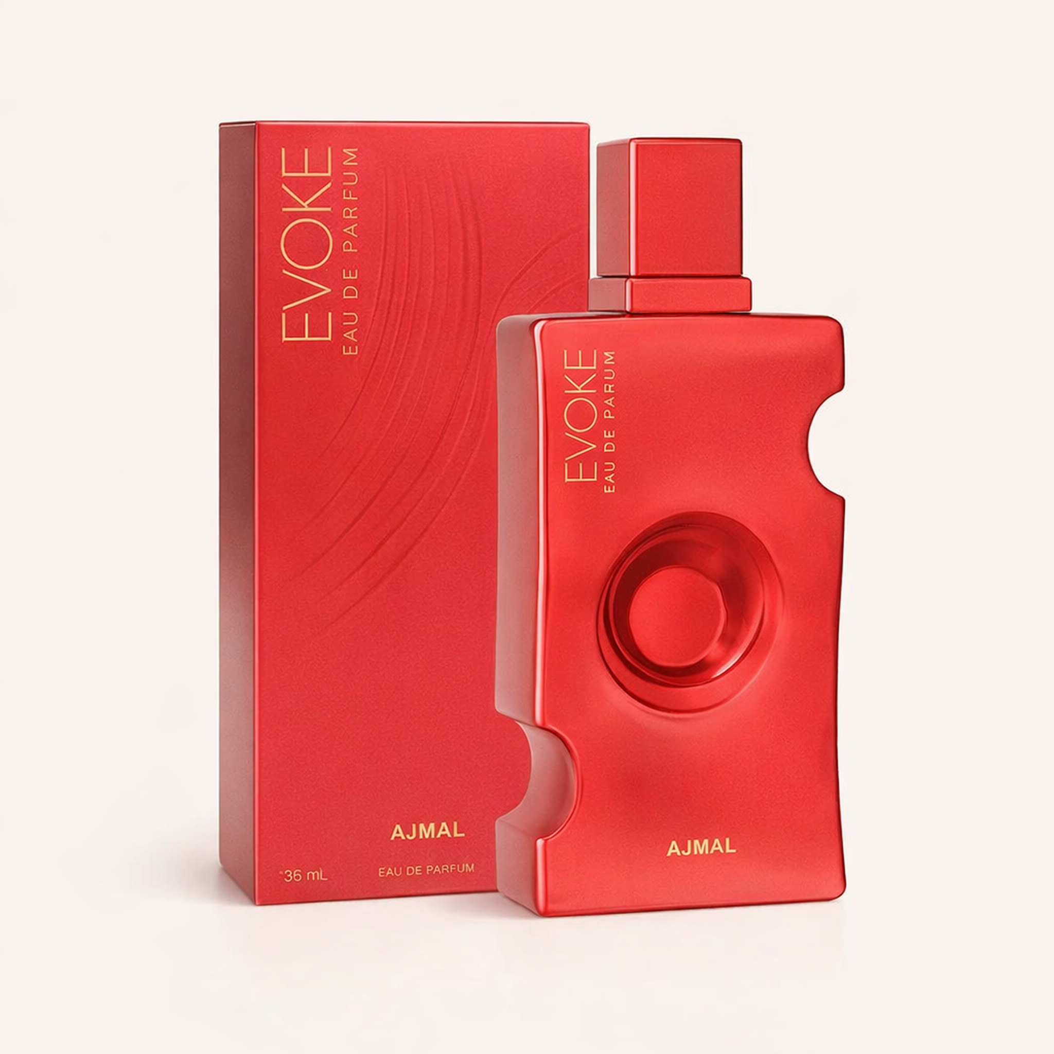 Ajmal Evoke Red Her EDP packaging image