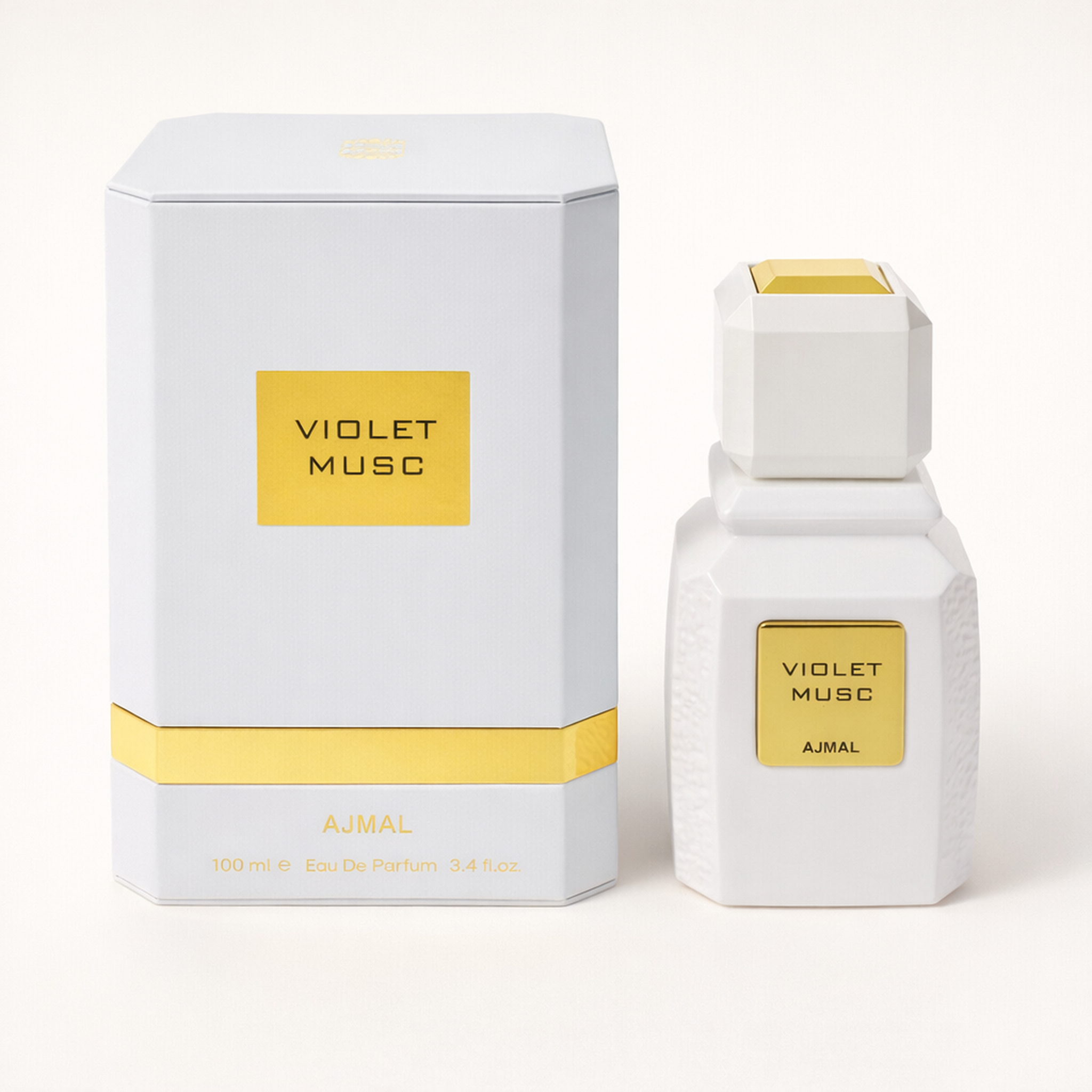 Ajmal Violet Musc EDP packaging image