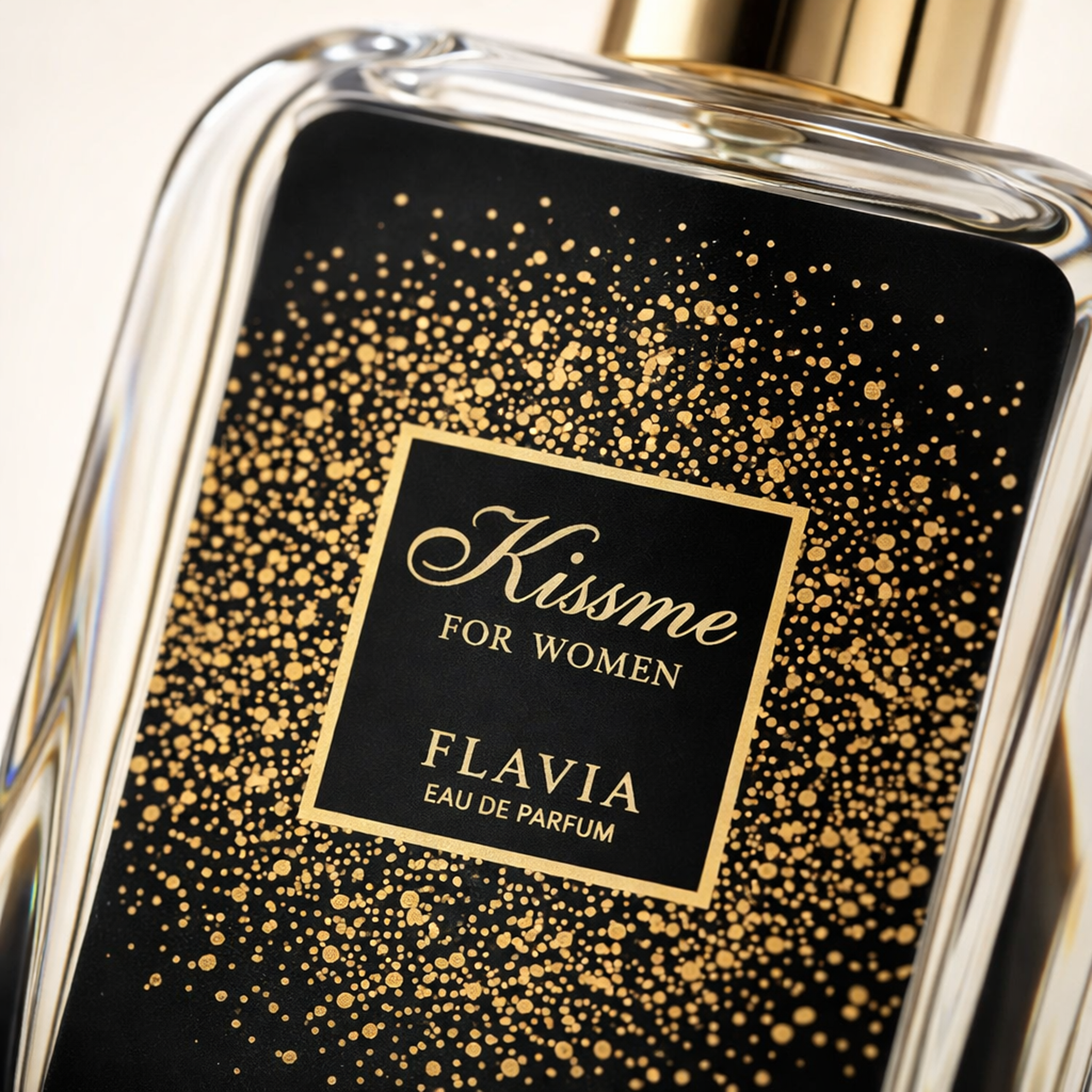 Flavia Kissme for Woman EDP macro label detail gallery showcase