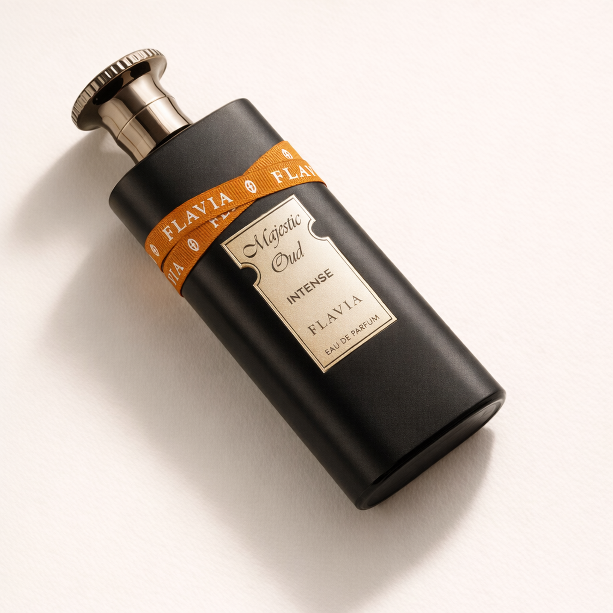 Flavia Majestic Oud Intense EDP angled still-life gallery showcase