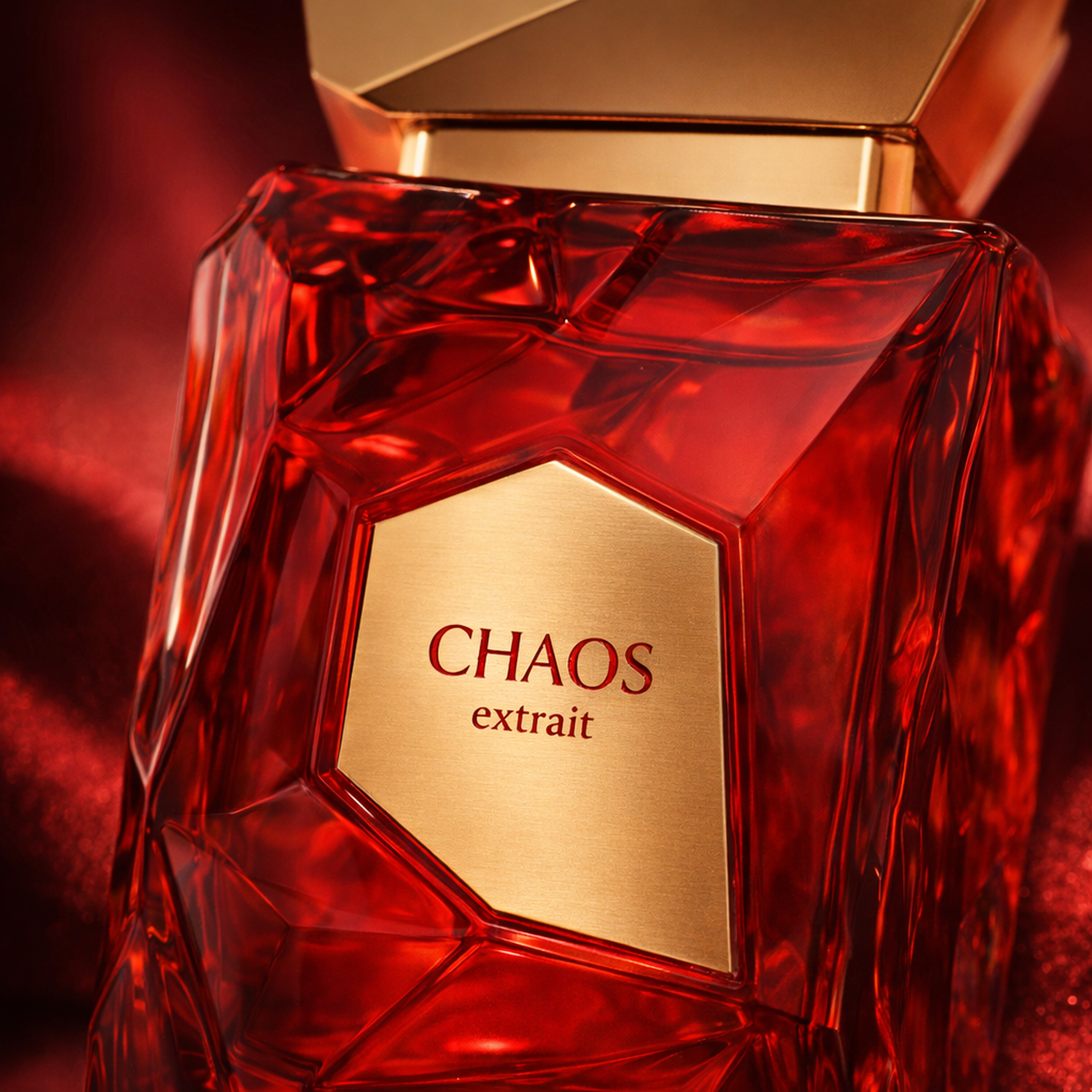 French Avenue Chaos Extrait de Parfum macro label detail gallery showcase