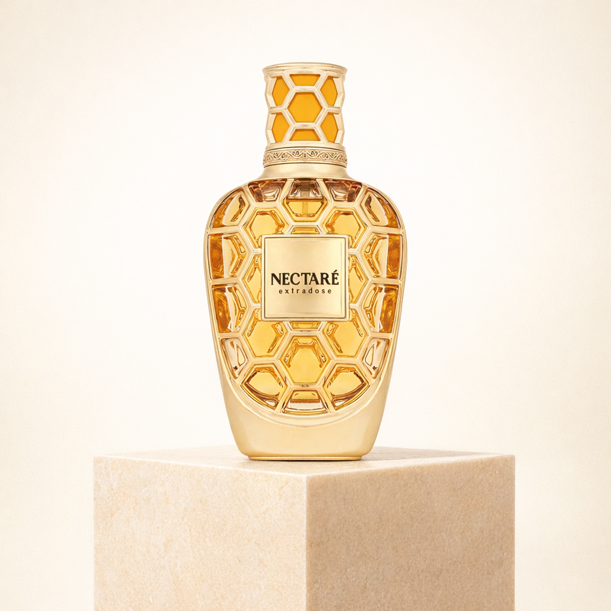 French Avenue Nectare Extradose Extrait de Parfum upright pedestal gallery showcase