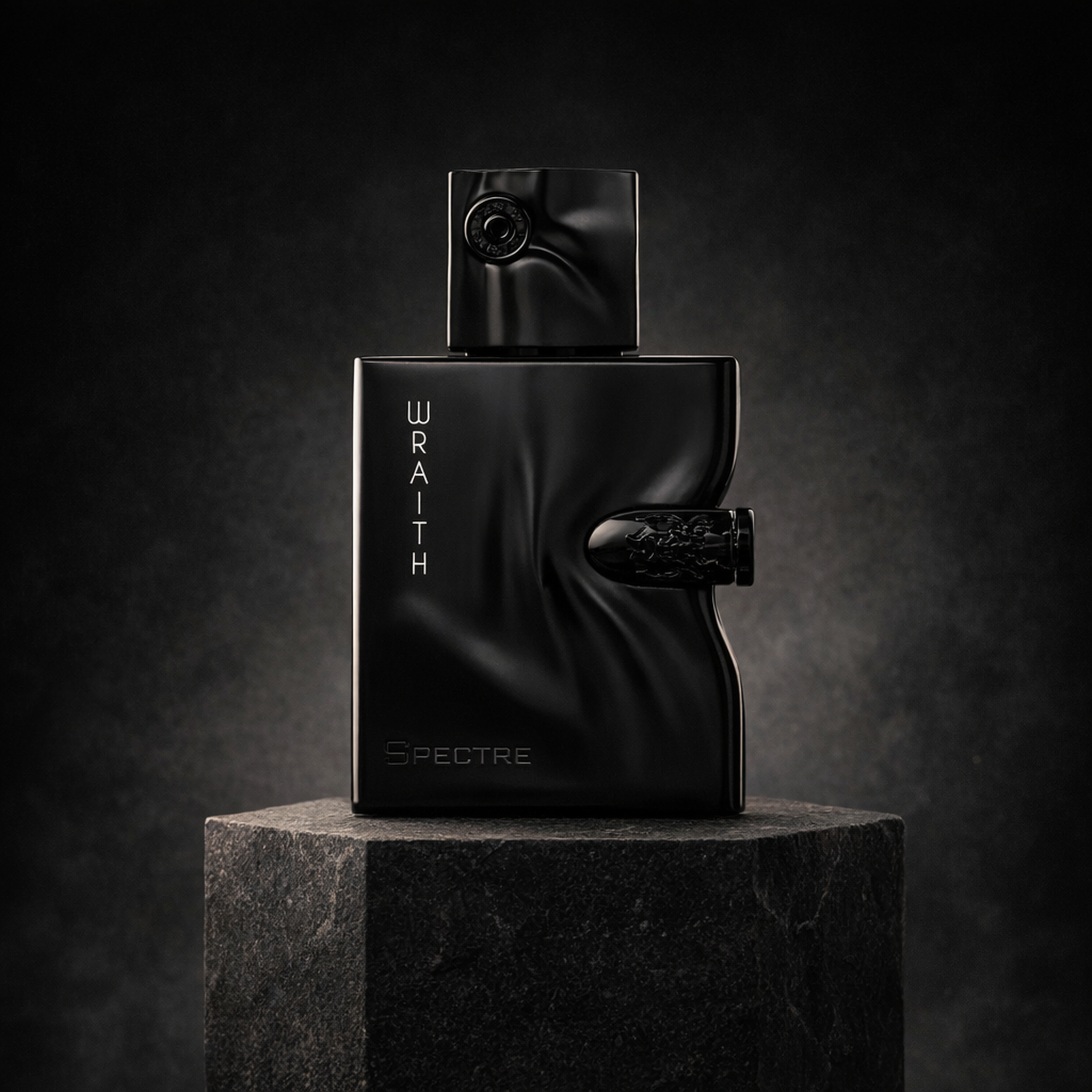 French Avenue Spectre Wraith EDP For Men upright pedestal gallery showcase