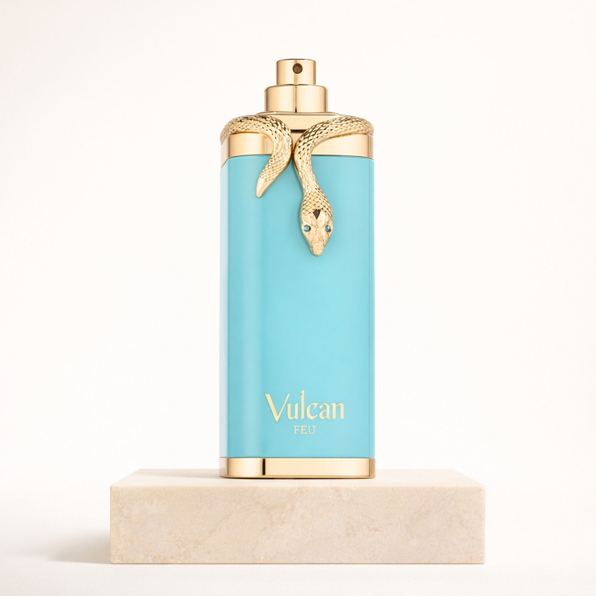 French Avenue Vulcan Feu Extrait Parfum upright pedestal gallery showcase