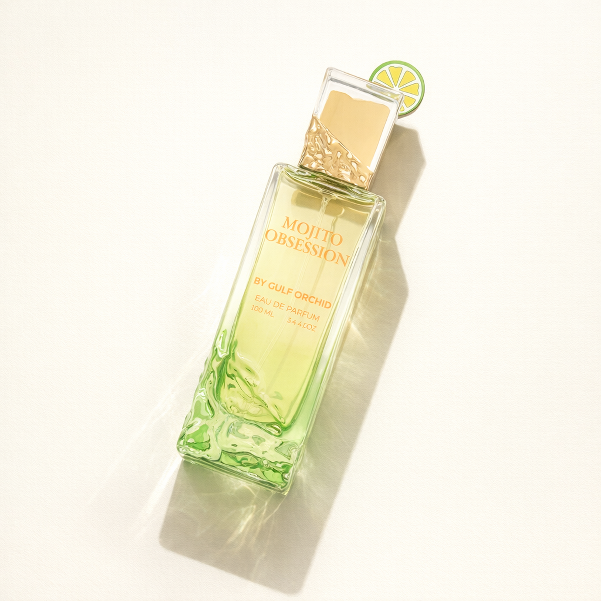 Gulf Orchid Mojito Obsession EDP angled still-life gallery showcase