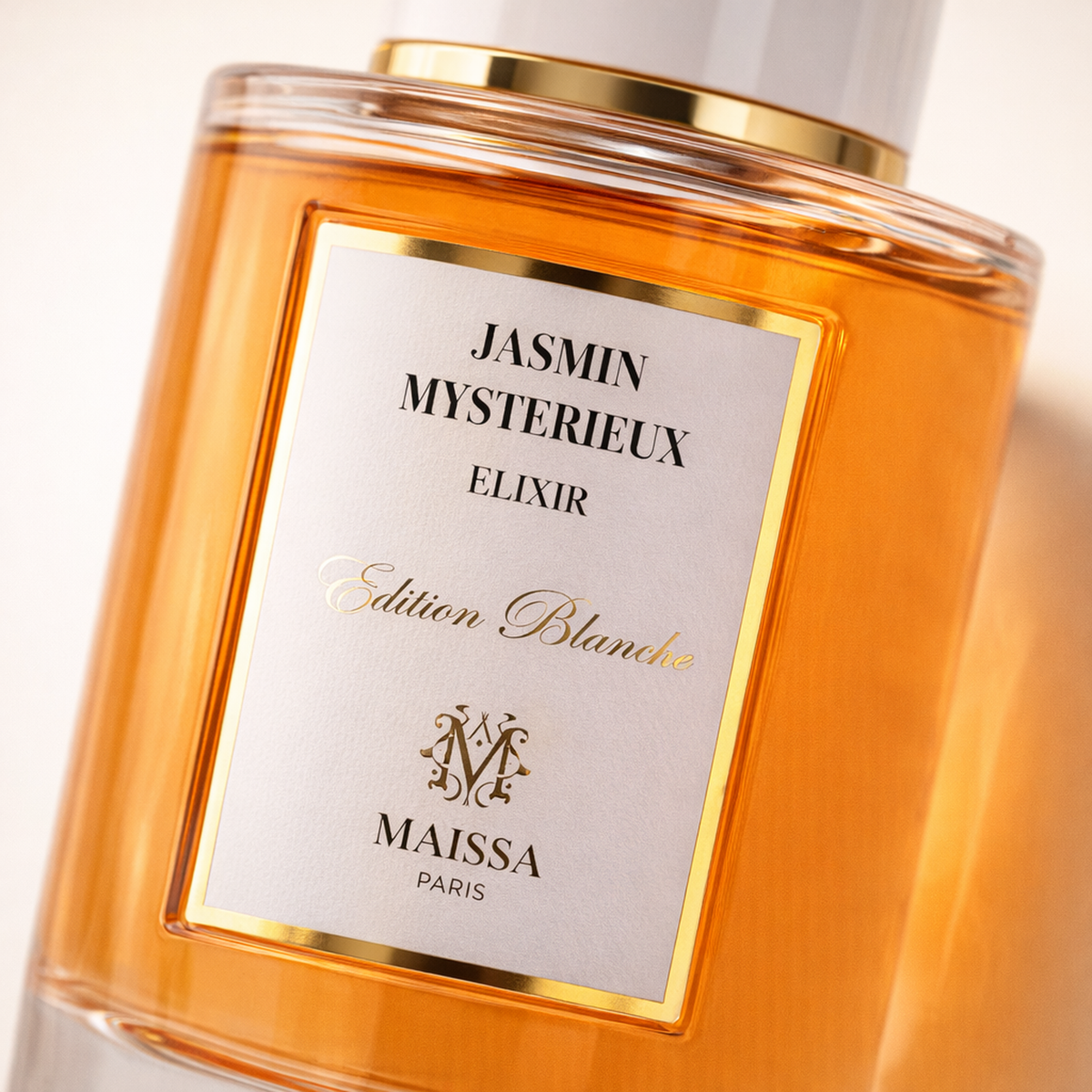 Maissa Jasmin Mysterieux Elixir EDP macro label detail gallery showcase