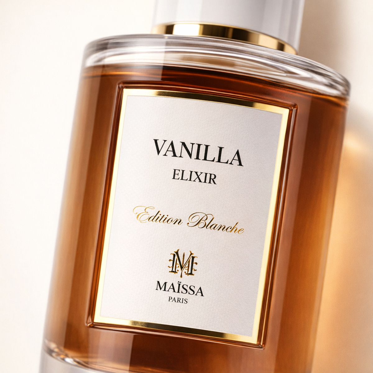 Maissa Vanilla Elixir EDP macro label detail gallery showcase