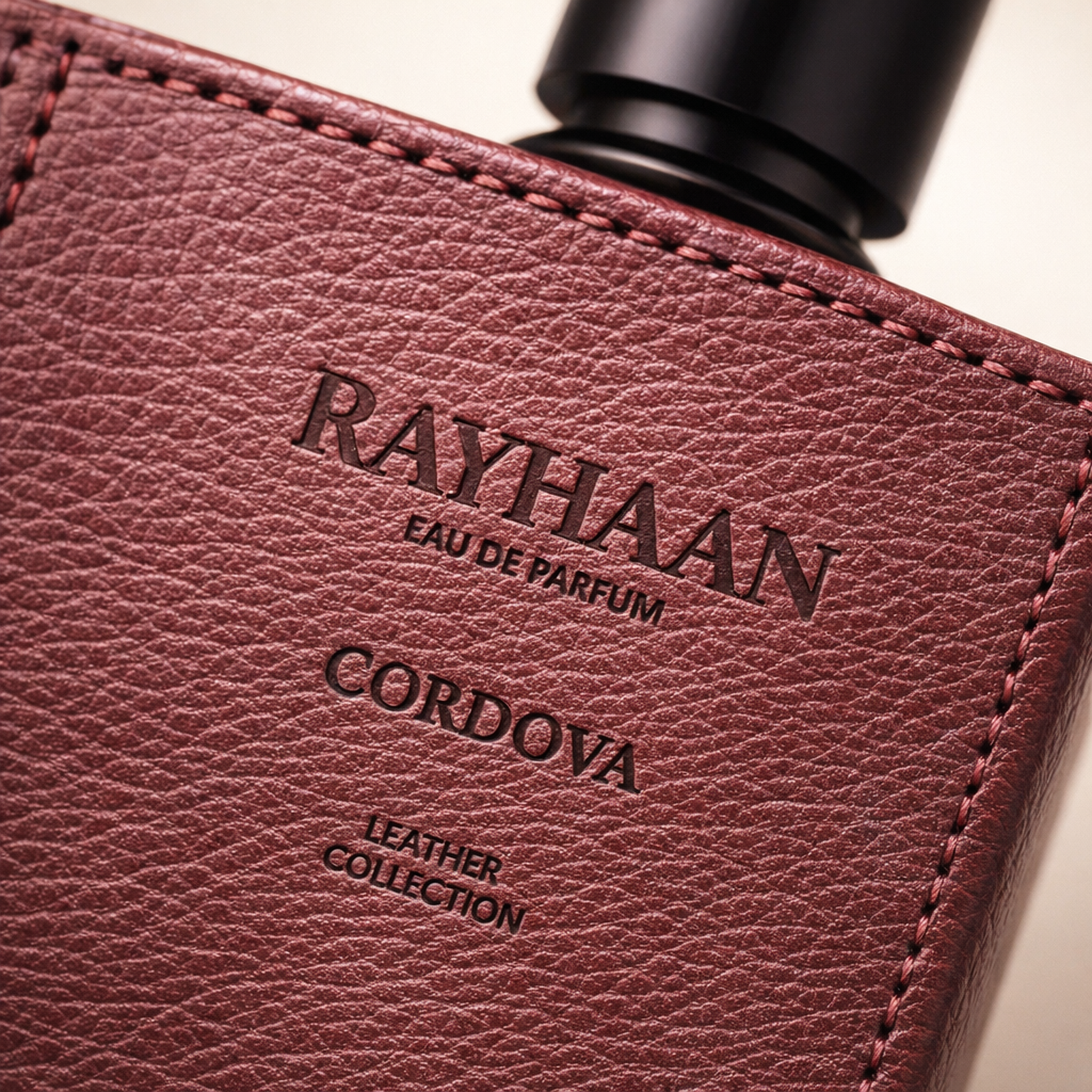 Rayhaan Cordova EDP For Men macro label detail gallery showcase