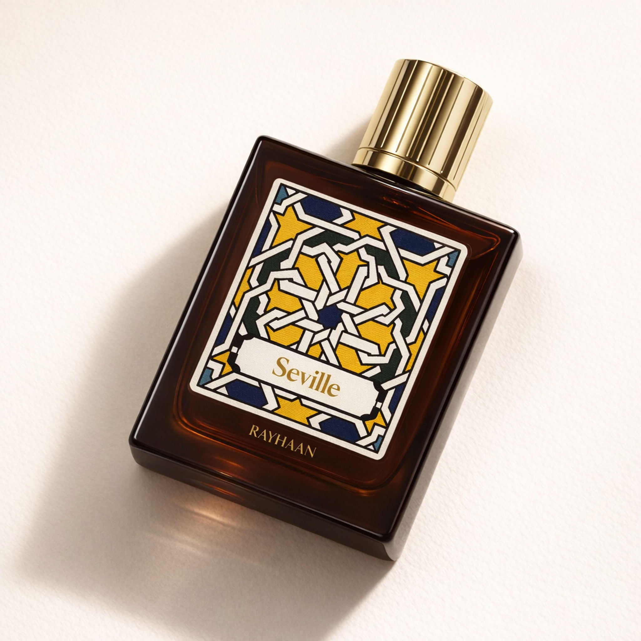 Rayhaan Seville EDP angled still-life gallery showcase