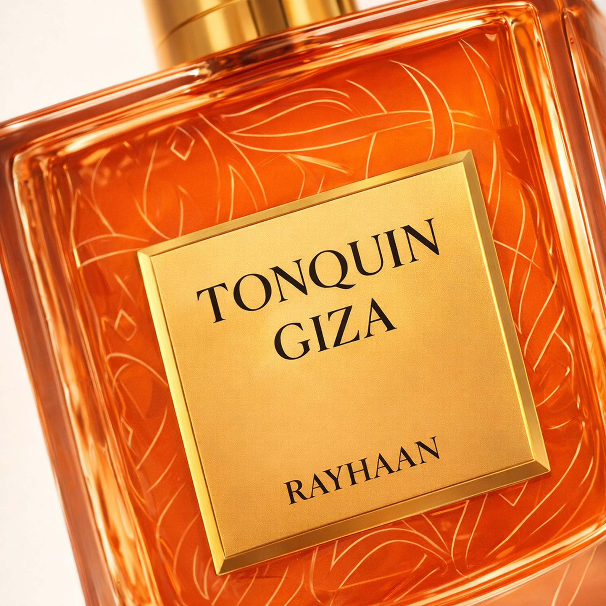 Rayhaan Tonquin Giza EDP macro label detail gallery showcase