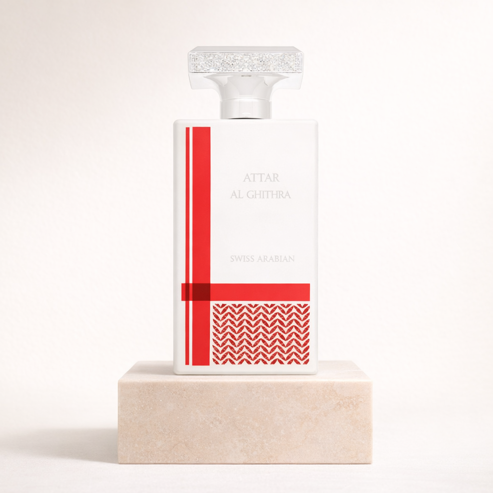 Swiss Arabian Attar Al Ghutra EDP upright pedestal gallery showcase