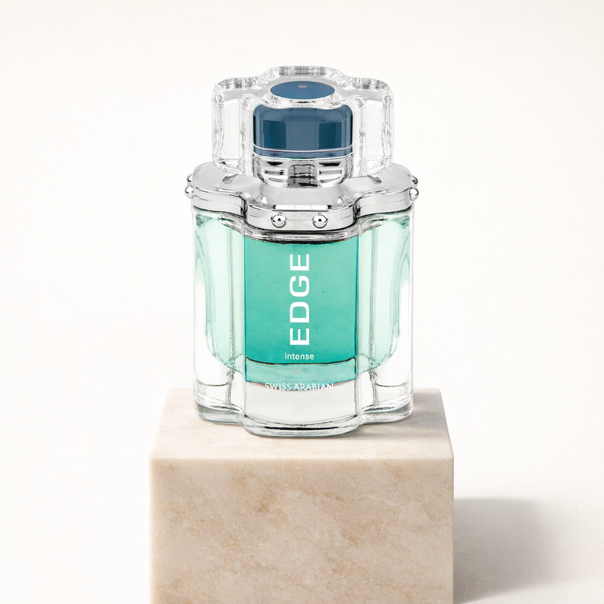 Swiss Arabian Edge Intense EDT For Men upright pedestal gallery showcase