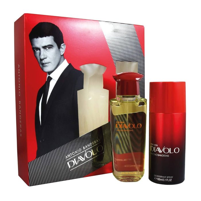 Shop Antonio Banderas Diavolo EDT Deodorant Spray Set For Men in
