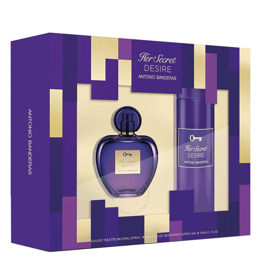 Shop Antonio Banderas Her Secret Desire EDT Deodorant Set For
