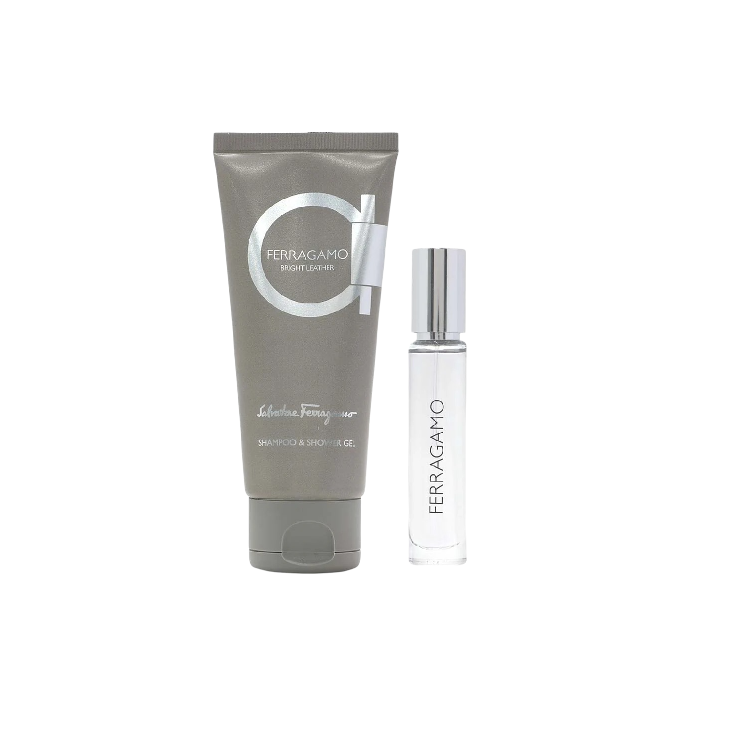 Salvatore Ferragamo Bright Leather Pour Homme Travel Set for Him