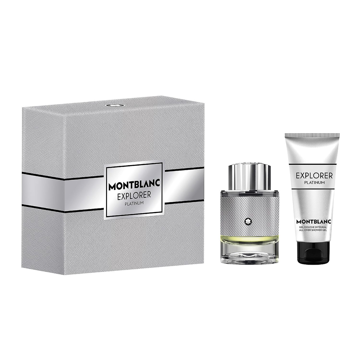 YM260118 MONT BLANC 3本セット ケース付き Mont Blanc Explorer Platinum EDP For Men Shower Gel Gift Set | My