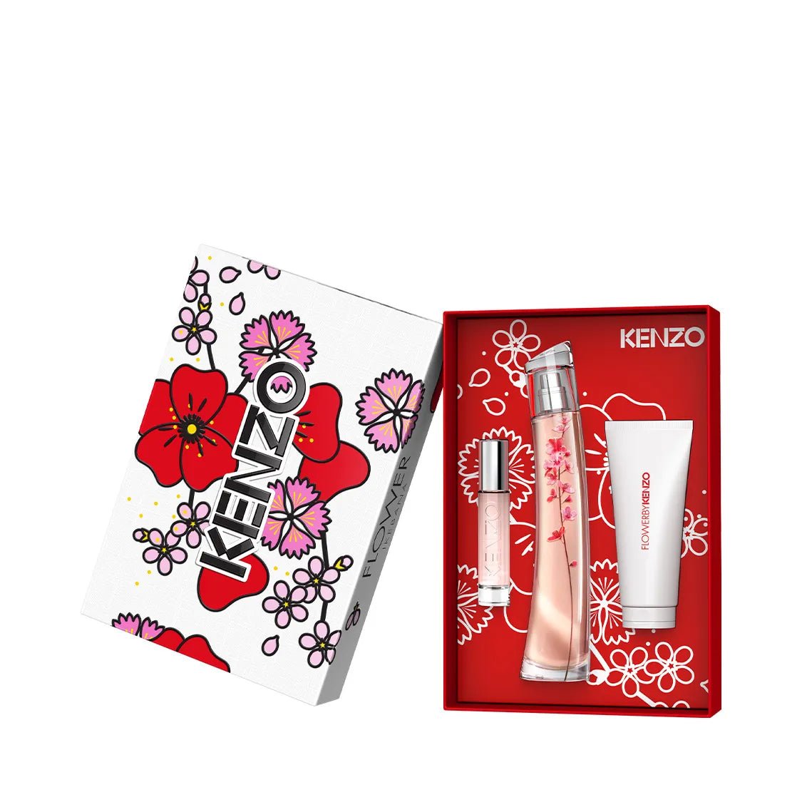 Kenzo Flower Ikebana EDP Body Milk Set for Women | My Perfume Shop
