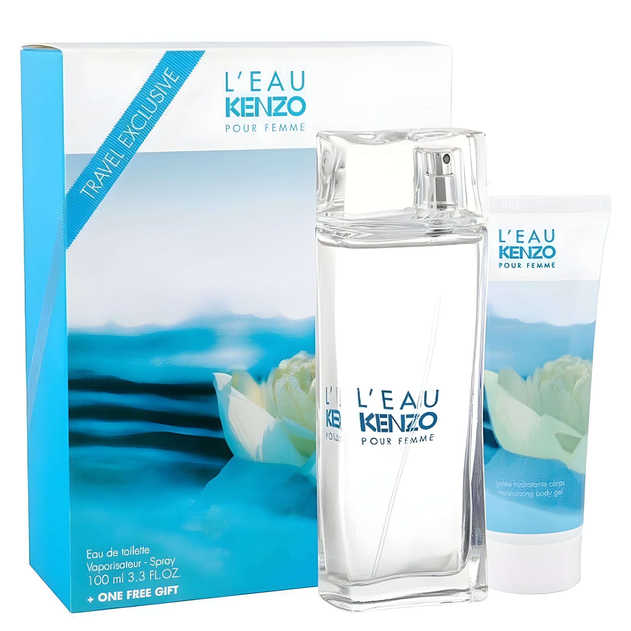 Shop Kenzo L'Eau Kenzo Pour Femme EDT Body Gel Travel Set in New