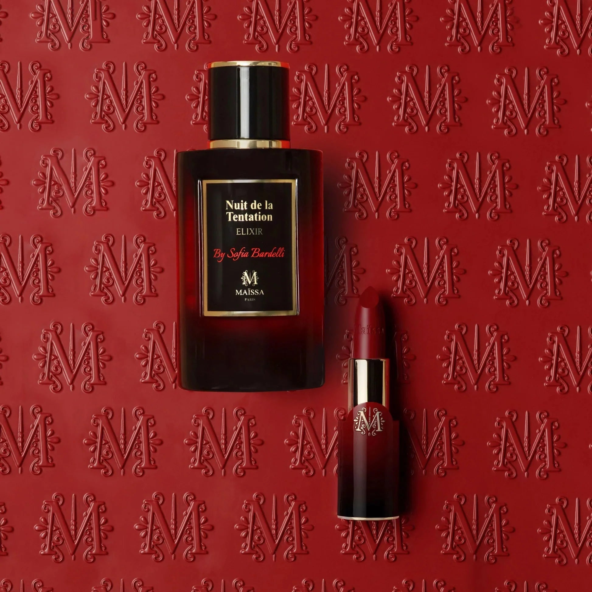 Maissa Nuit De La Tentation Elixir EDP Lipstick Set for Women | My Perfume Shop