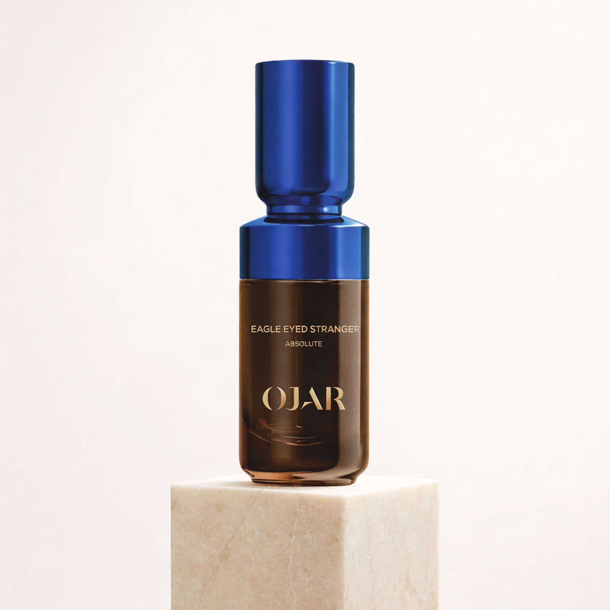 Ojar Eagle Eyed Stranger Absolute Alcohol Free Perfume Oil upright pedestal gallery showcase