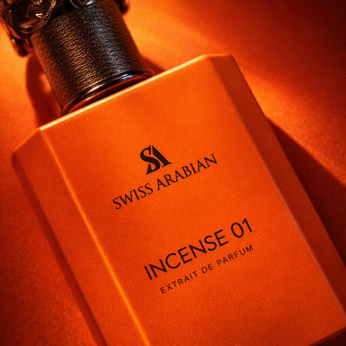 Swiss Arabian Incense 01 Extrait Parfum macro label detail gallery showcase