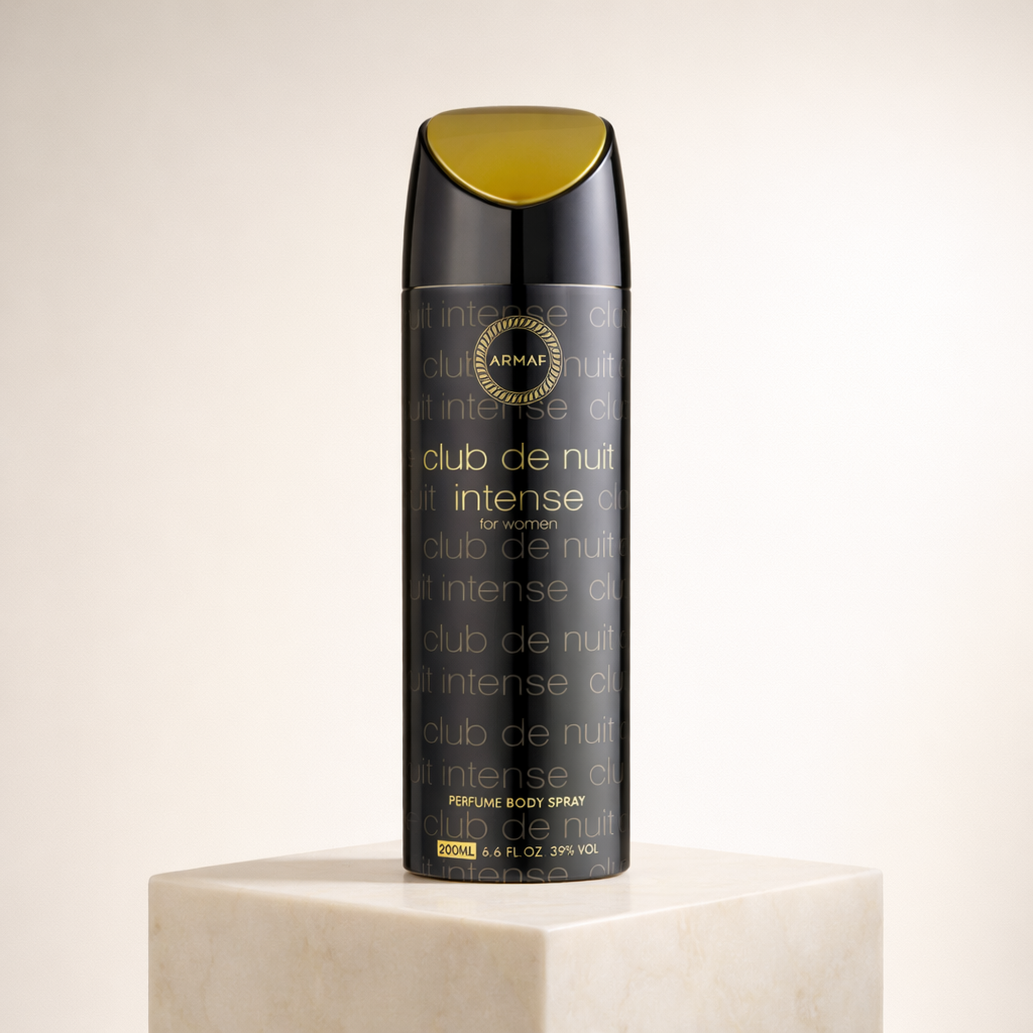 Armaf Club De Nuit Intense Woman Body Mist upright pedestal gallery showcase