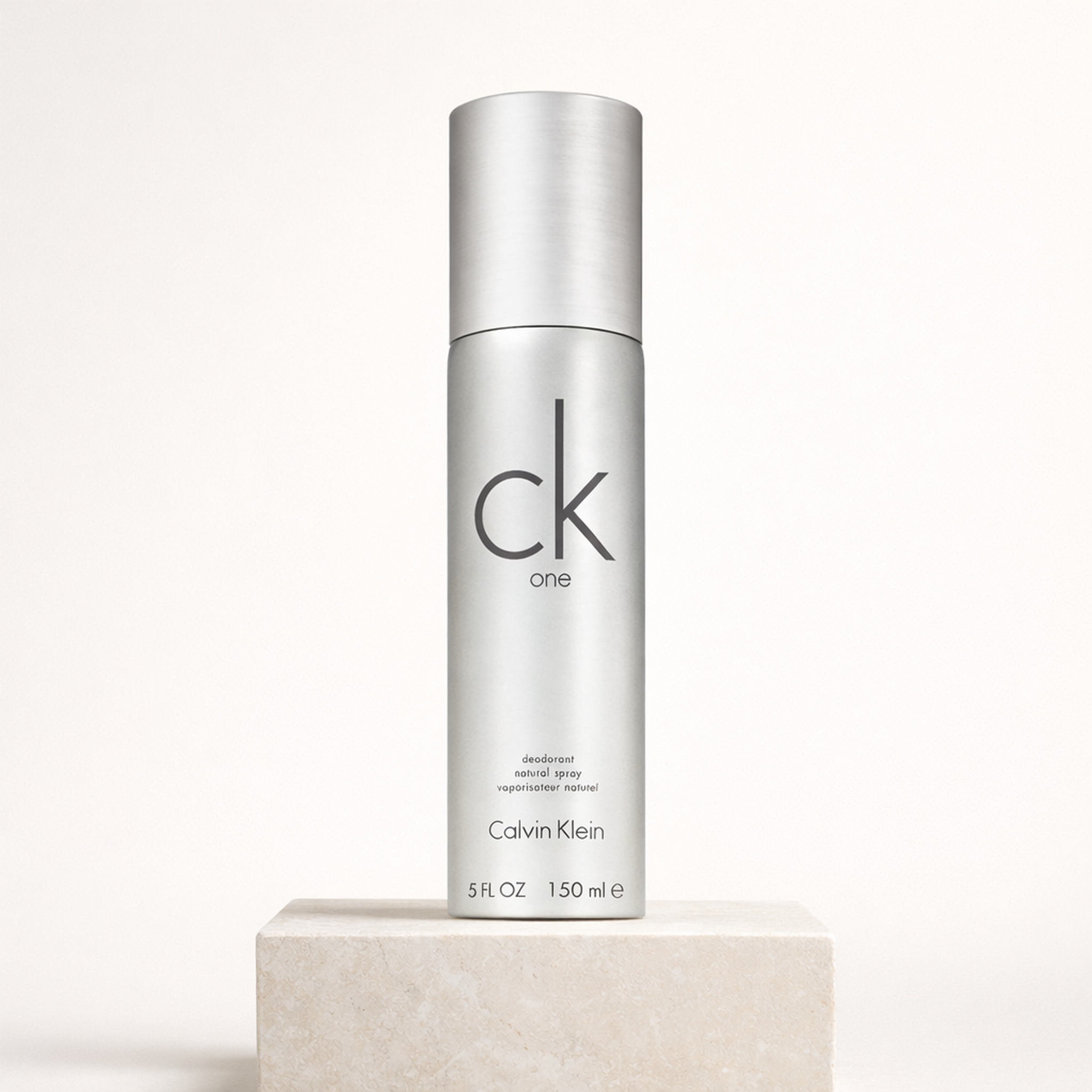 Calvin Klein CK One Deodorant Spray upright pedestal gallery showcase