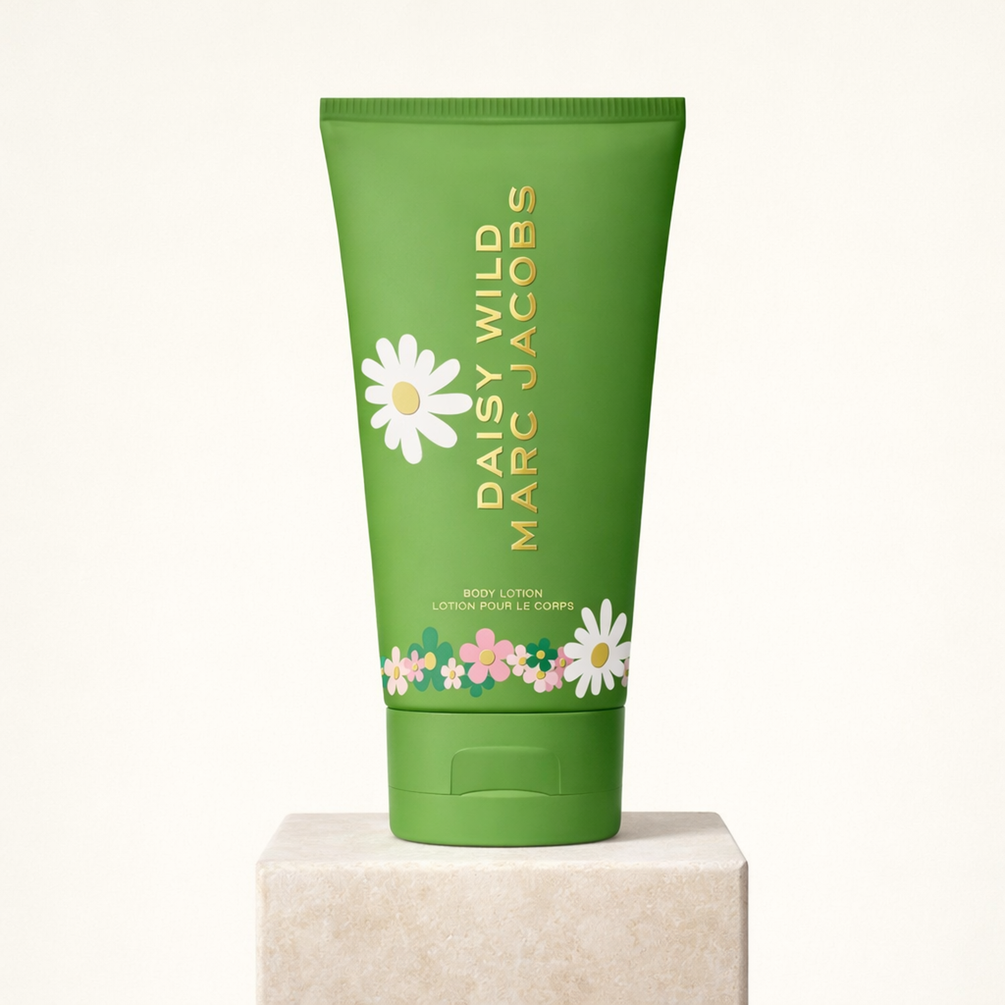 Marc Jacobs Daisy Wild Body Lotion upright pedestal gallery showcase