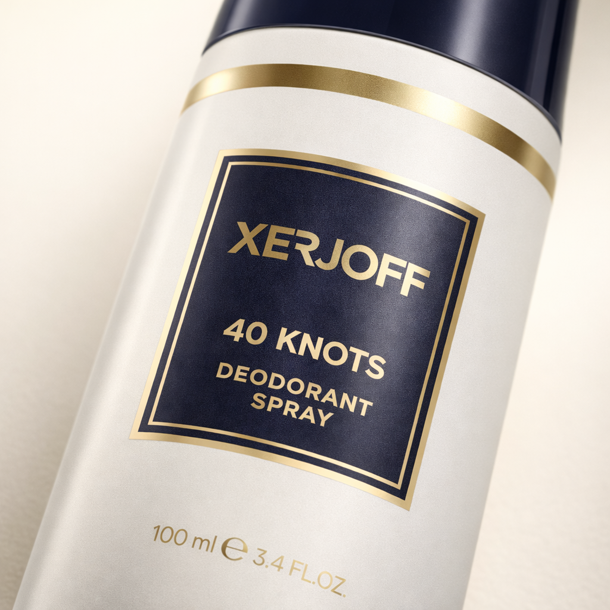 Xerjoff Join The Club 40 Knots Deodorant Spray macro label detail gallery showcase