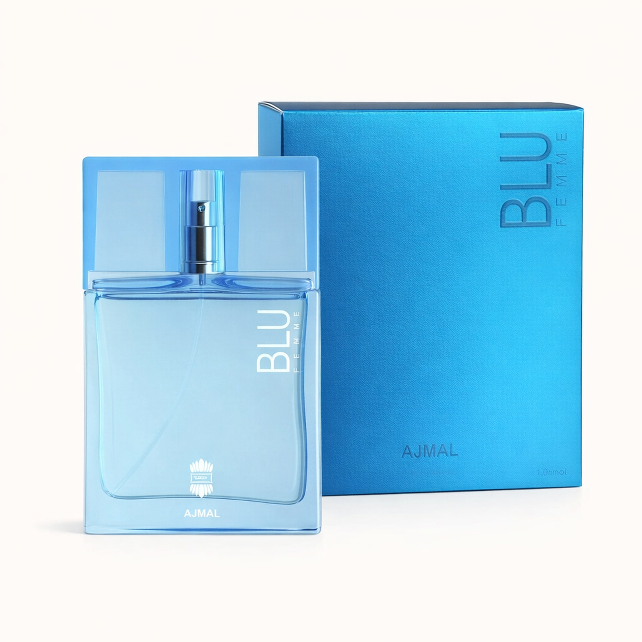 Ajmal Blu Femme EDP packaging image