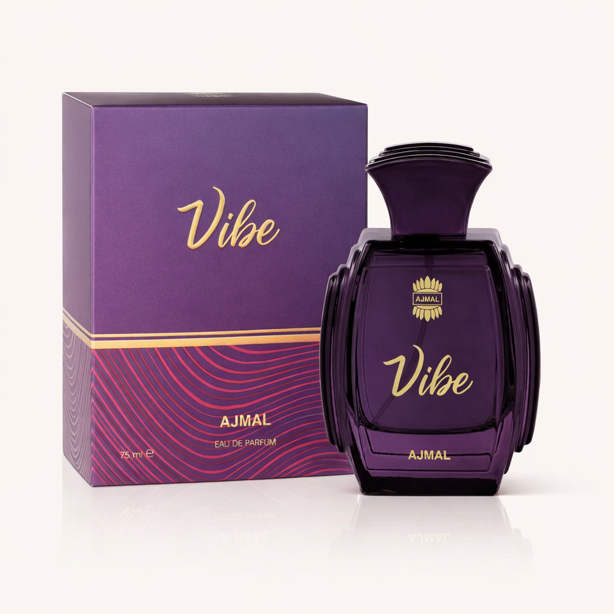 Ajmal Vibe Her EDP packaging image