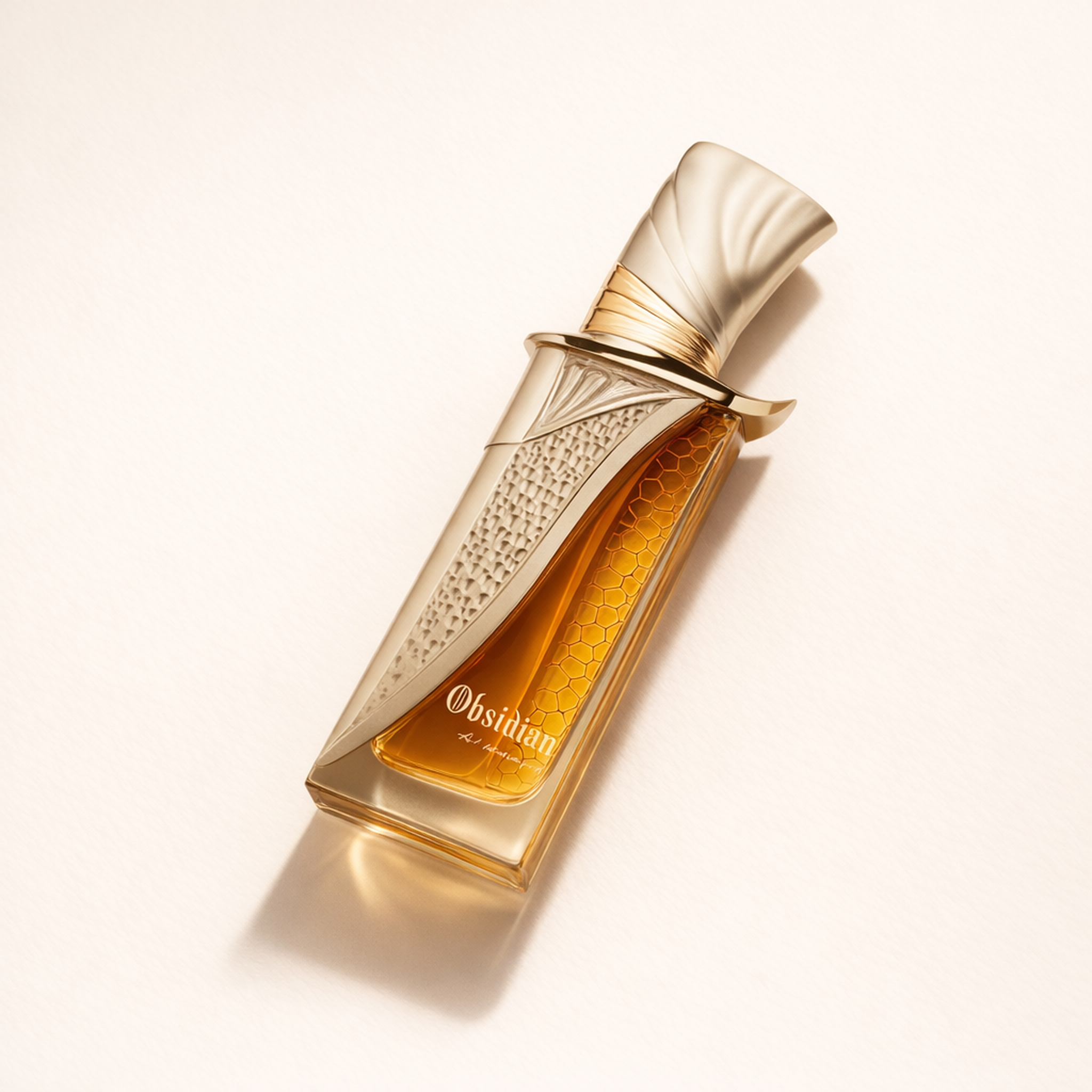 French Avenue Obsidian Extrait Parfum angled still-life gallery showcase