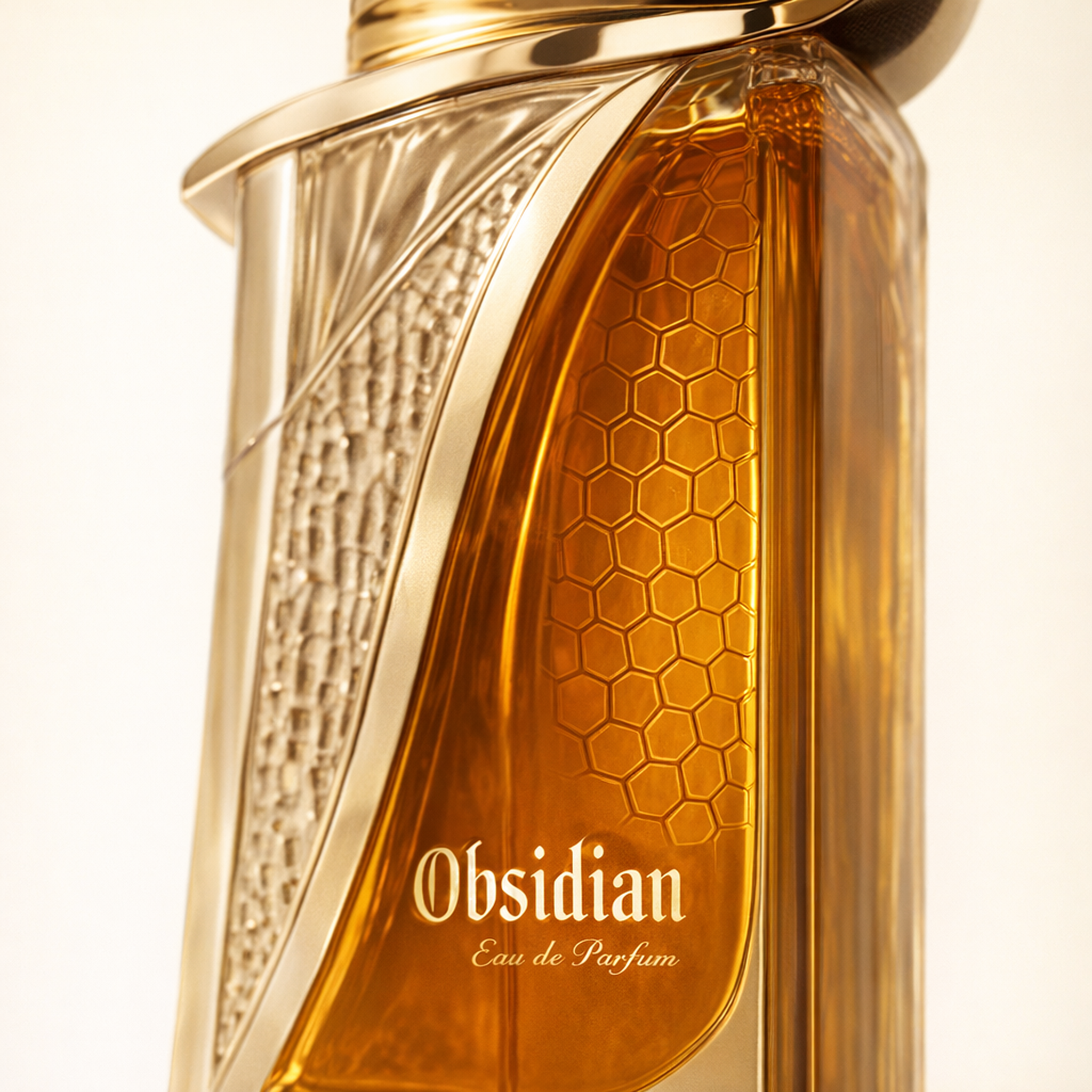French Avenue Obsidian Extrait Parfum macro label detail gallery showcase
