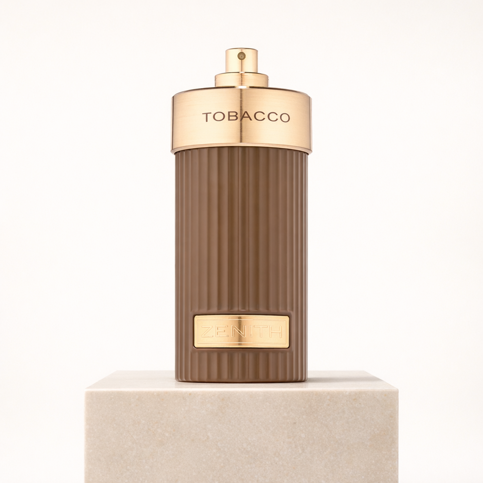 French Avenue Zenith Tobacco EDP upright pedestal gallery showcase