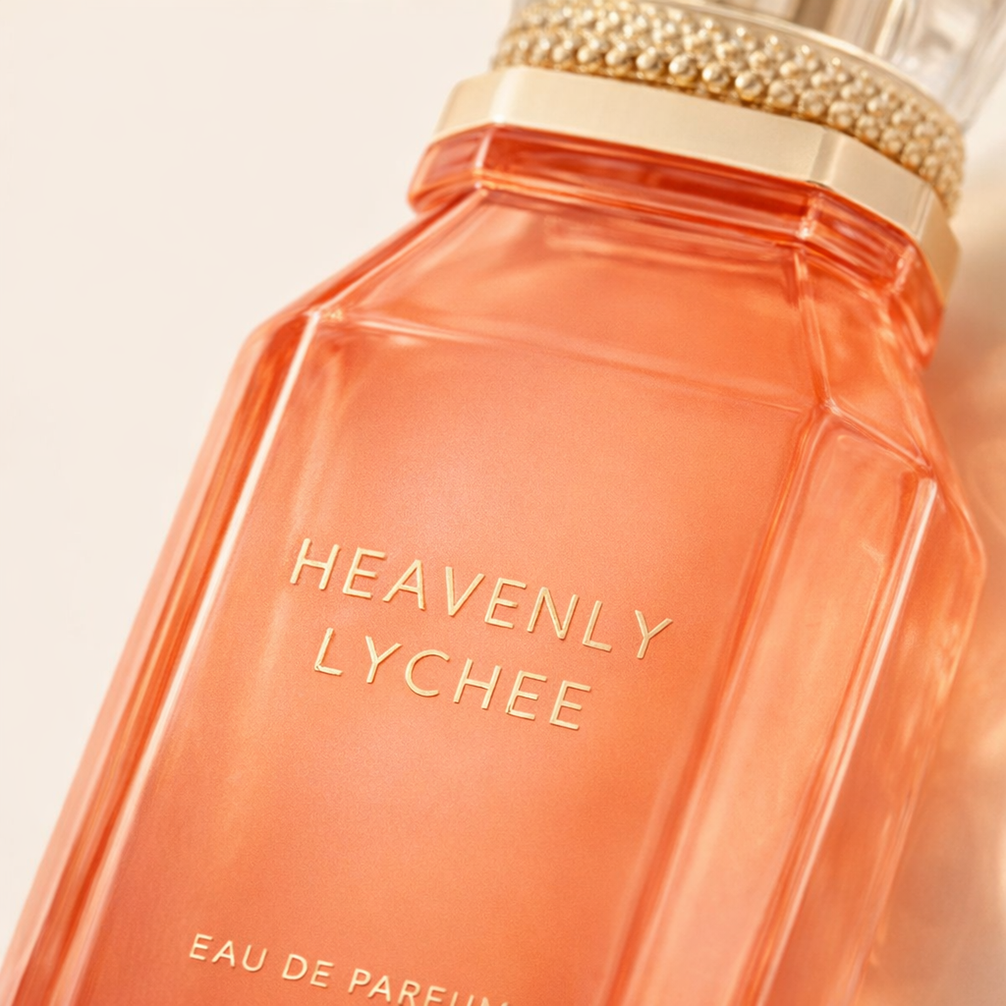 Gulf Orchid Heavenly Litchee EDP macro label detail gallery showcase