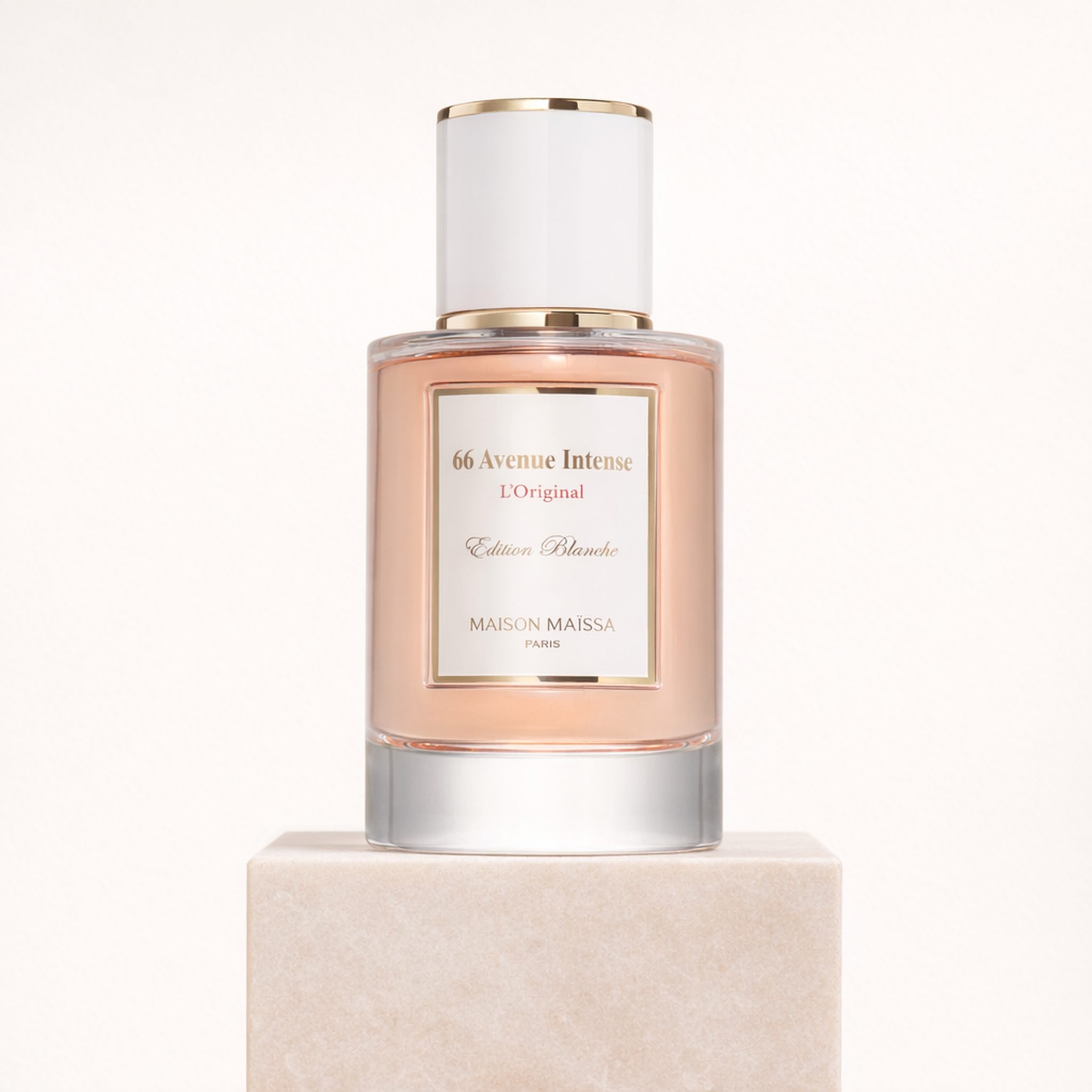 Maissa 66 Avenue L'Intense EDP upright pedestal gallery showcase