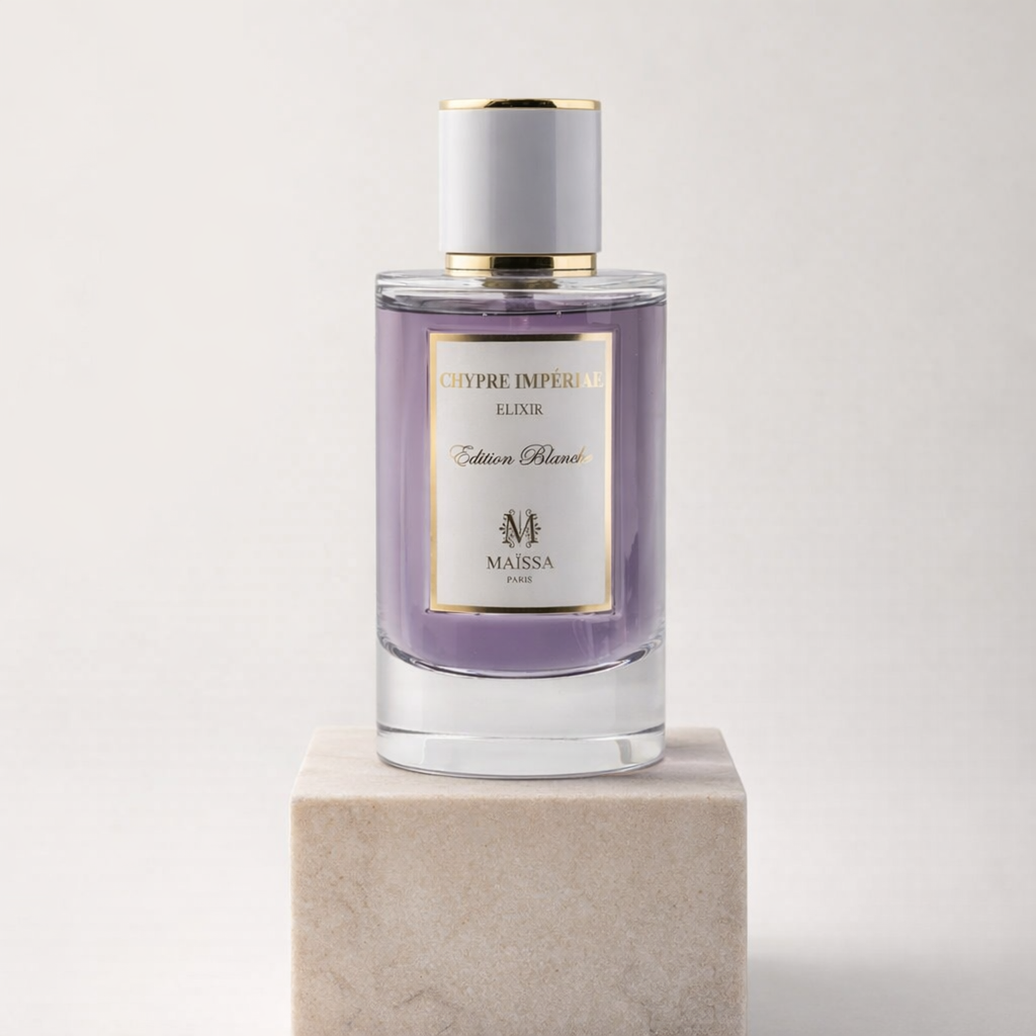 Maissa Chypre Imperial Elixir EDP upright pedestal gallery showcase