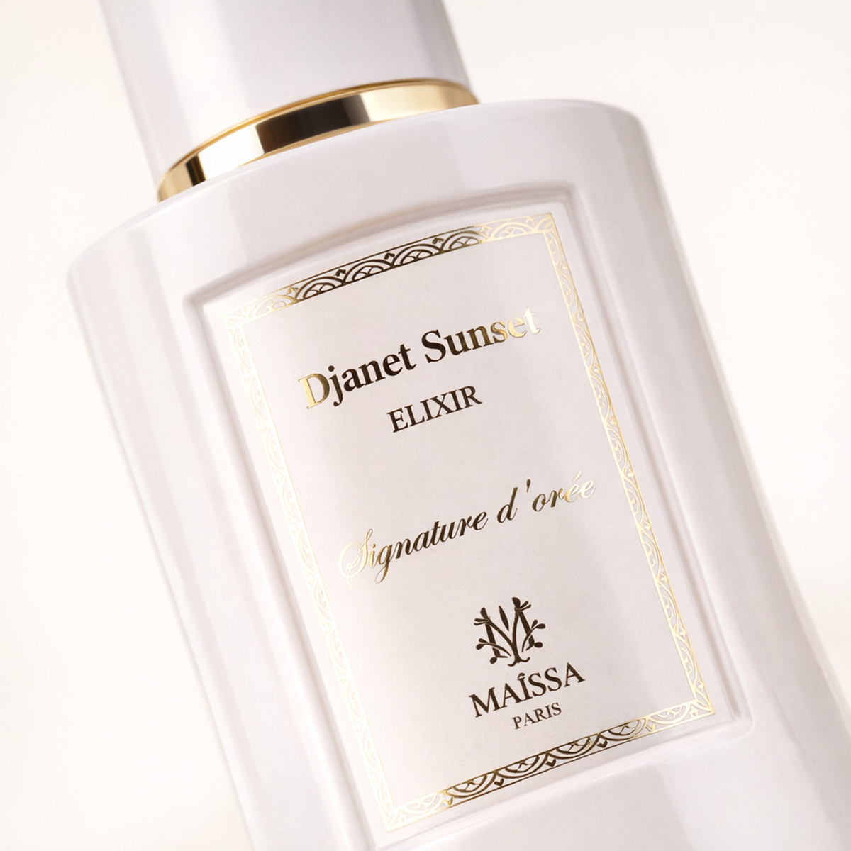 Maissa Djanet Sunset Elixir EDP macro label detail gallery showcase