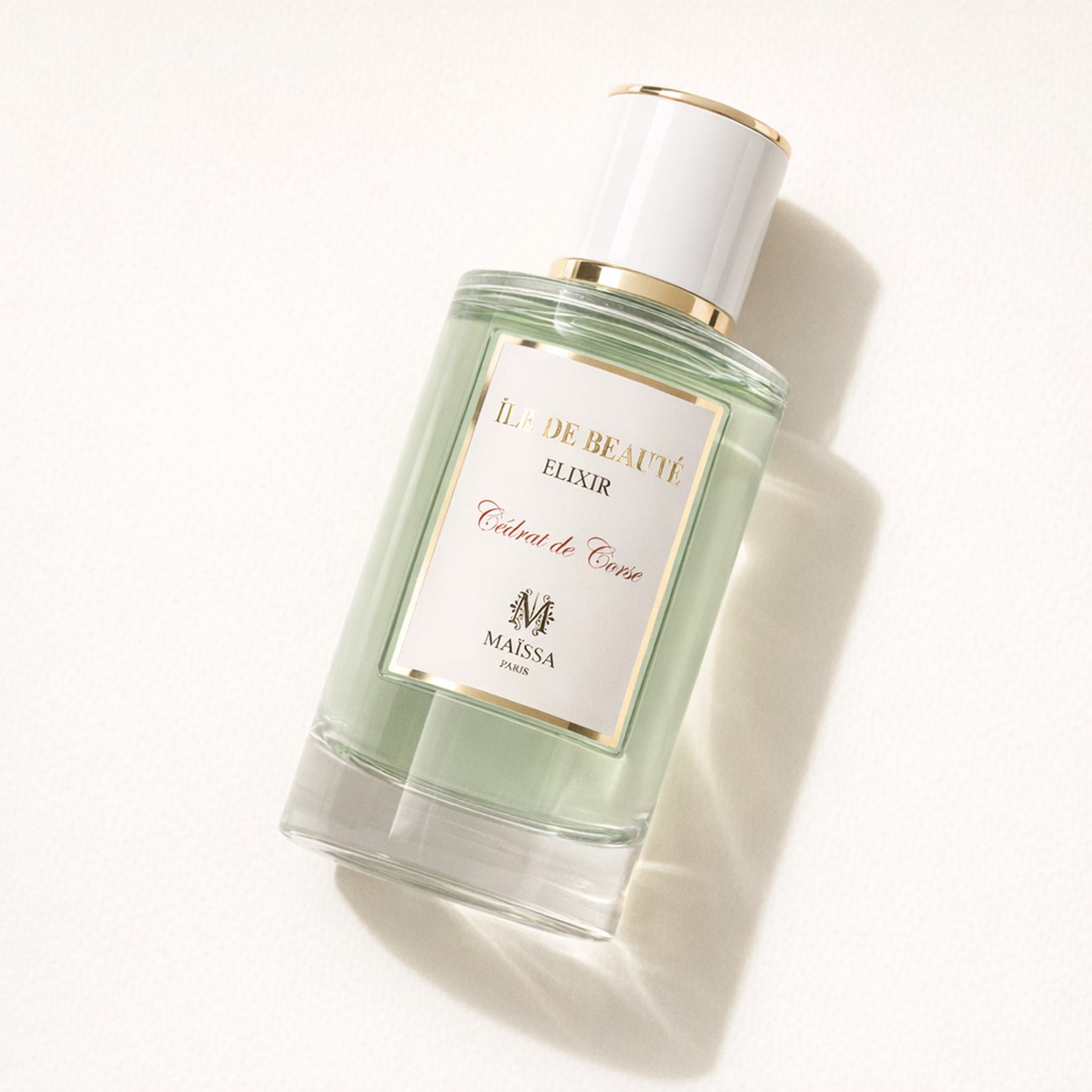 Maissa Ile de Beaute Elixir EDP angled still-life gallery showcase