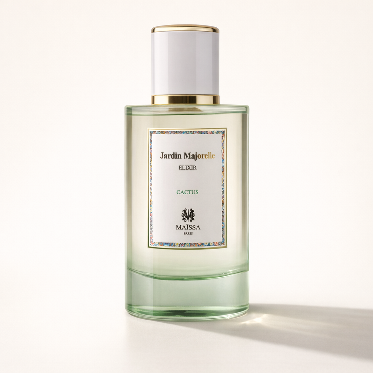 Maissa Jardin Majorelle Elixir Cactus EDP low three-quarter hero gallery showcase