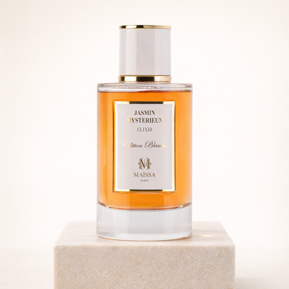 Maissa Jasmin Mysterieux Elixir EDP upright pedestal gallery showcase