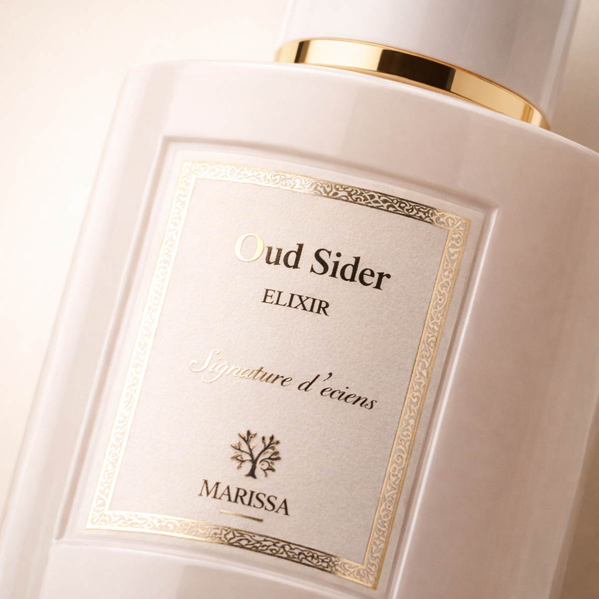 Maissa L'Oud Sider Elixir EDP For Women macro label detail gallery showcase