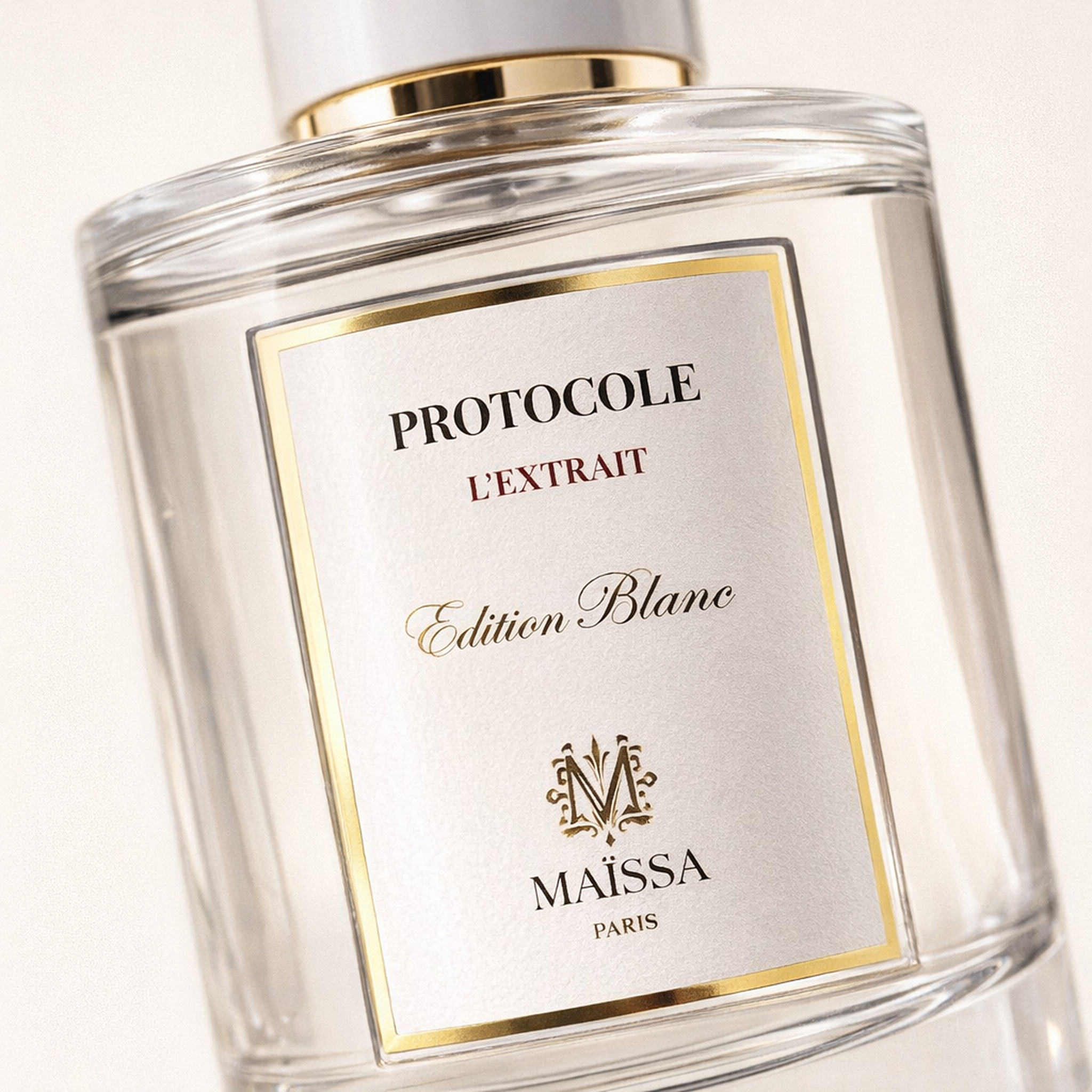Maissa Protocole L'Extrait EDP macro label detail gallery showcase