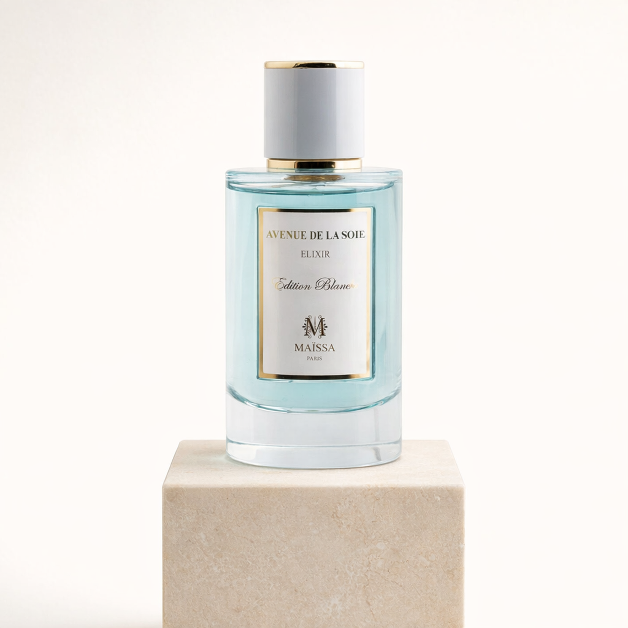 Maissa Route de La Soie Elixir EDP upright pedestal gallery showcase
