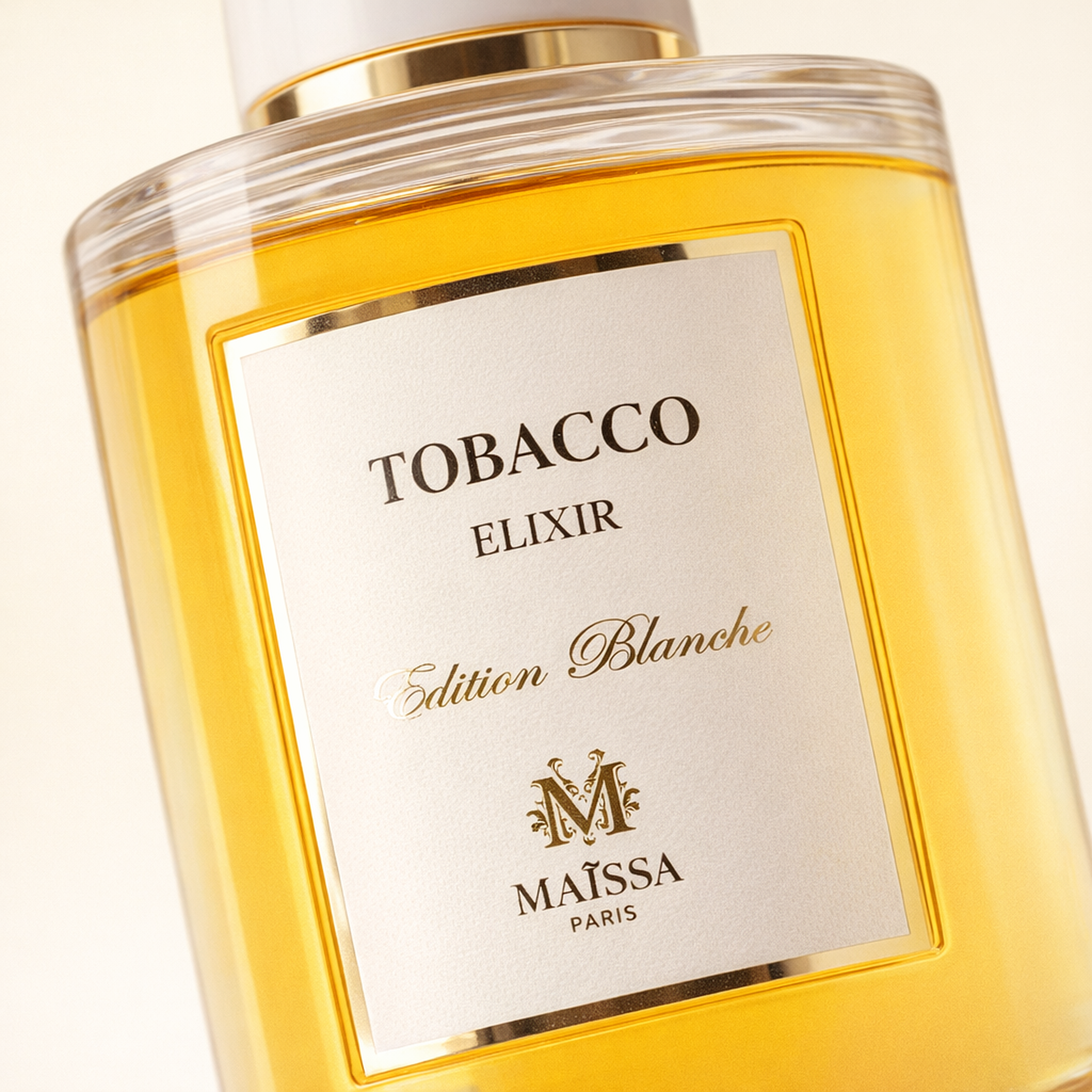 Maissa Tobacco Elixir EDP macro label detail gallery showcase