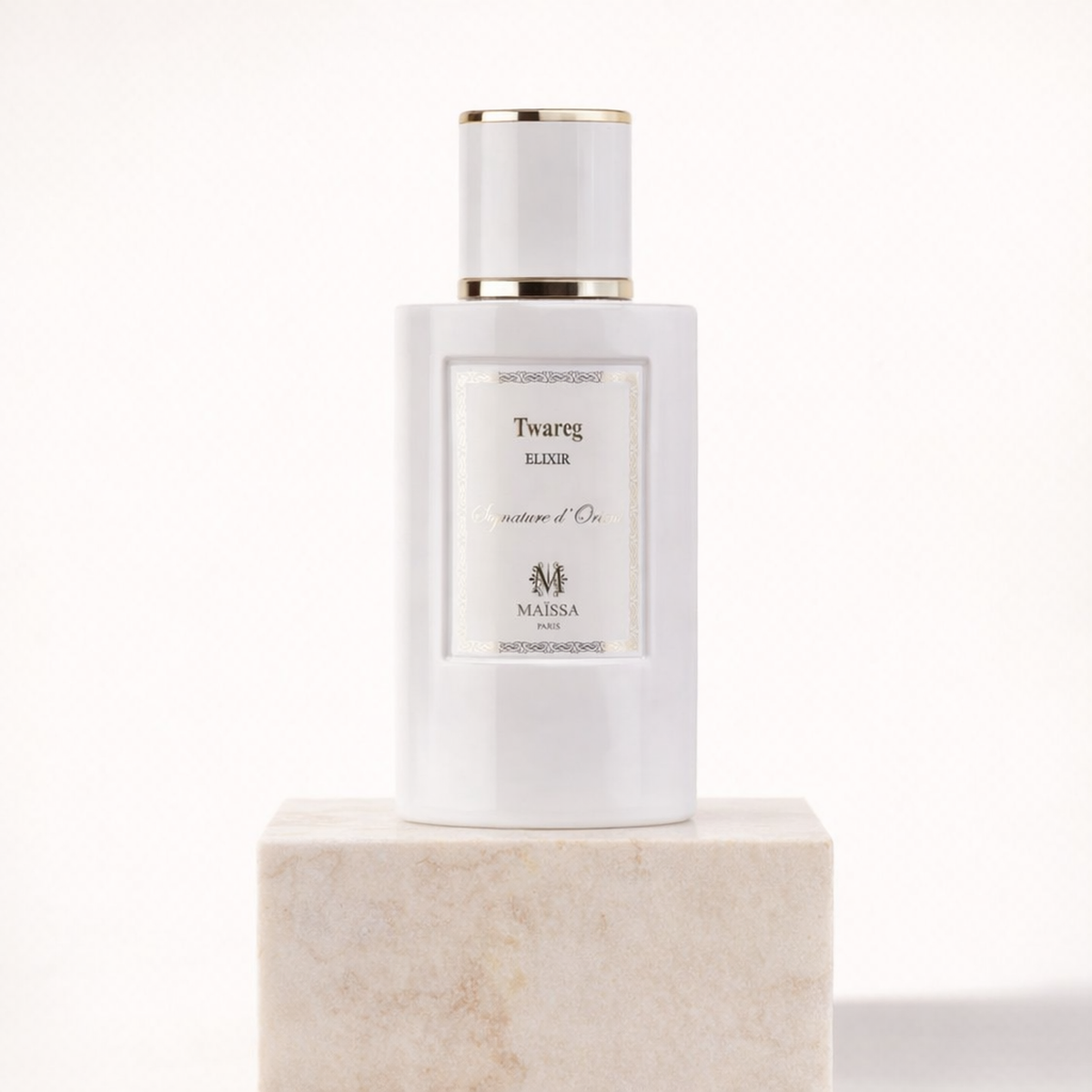 Maissa Twareg Elixir EDP upright pedestal gallery showcase